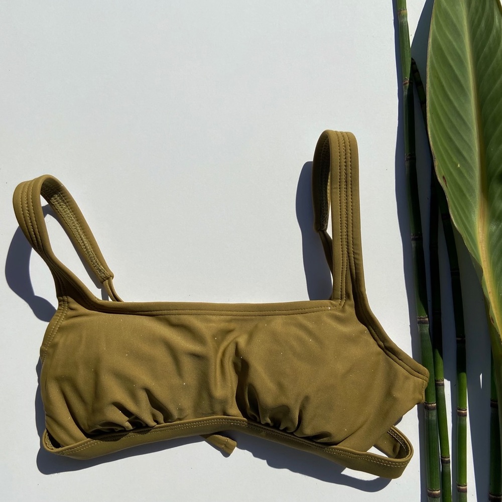Green swimsuit